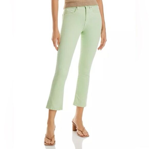Veronica Beard | 25 | Carly Kick Flare High Rise Pistachio Jeans Size 25 - Picture 1 of 15